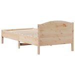 vidaXL Cadre de lit sans matelas 75x190 cm bois de pin massif