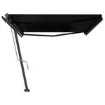 vidaXL Auvent automatique sur pied 500x300 cm Anthracite