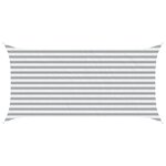 vidaXL Voile d'ombre Gris clair et blanc 2 x 4 m