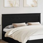 vidaXL Tête de lit Chêne noir 180 cm Bois d'ingénierie