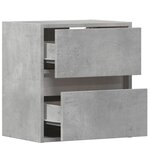 vidaXL Meubles TV muraux et lumières LED 2 Pièces gris béton 41x31x45 cm