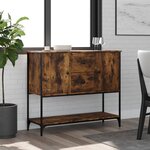 vidaXL Buffet chêne fumé 100x36x85 cm bois d'ingénierie