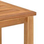 vidaXL Table basse Marron 45 x 45 x 36 cm Bois de teck massif
