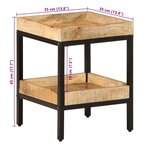 vidaXL Table d'appoint 35x35x45 cm Bois massif de manguier