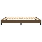 vidaXL Cadre de lit sans matelas marron foncé 180x200 cm tissu