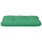 vidaXL Coussin de palette vert 70x40x12 cm tissu