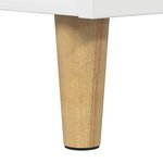 vidaXL Maison pour chat Blanc 42 5 x 40 x 53 cm Bois d'ingénierie