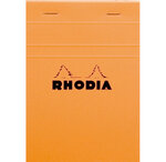 Bloc ORANGE N°13 10,5 x14,8 - 80F agrafées - 80g - Q.5x5 RHODIA