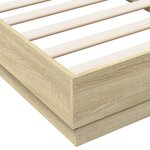 vidaXL Cadre de lit sans matelas chêne sonoma 75x190 cm