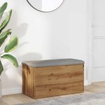 vidaXL Banc de rangement chêne artisanal 82x42x45 cm bois d'ingénierie