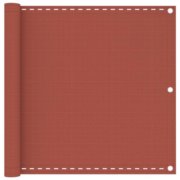 vidaXL Écran de balcon Terre cuite 90x600 cm PEHD