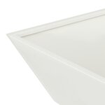 vidaXL Jardinière en acier blanche de 50x50x15 cm