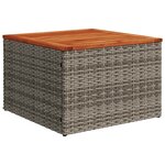 vidaXL Salon de jardin 10 Pièces avec coussins gris résine tressée