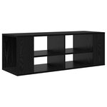 vidaXL Meuble TV mural Chêne noir 102 x 35 x 35 cm Bois d'ingénierie