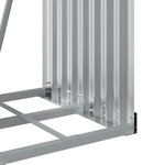 vidaXL Porte-bûches vert 40x45x170 cm acier galvanisé