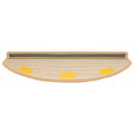 vidaXL Tapis d'escalier auto-adhésifs 15 pc 80 x 24 5 x 3 5 cm Doré