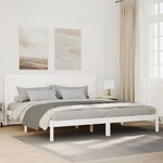 vidaXL Cadre de lit extra long sans matelas 200x210 cm bois massif