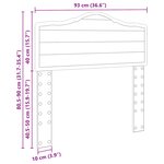 vidaXL Tête de lit Chêne noir 90 cm Bois d'ingénierie