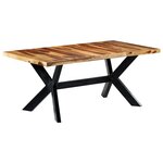 vidaXL Table à manger 180x90x75 cm Bois massif