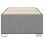 vidaXL Cadre de lit Gris clair 90x190 cm Tissu