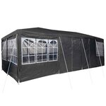 vidaXL Tente de fête Anthracite  Blanc 800 x 400 x 266 cm