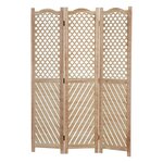Paravent 3 pans bois écran pliable