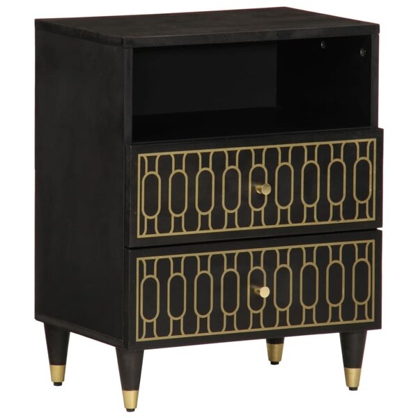 vidaXL Table de chevet 50x33x60 cm bois de manguier massif