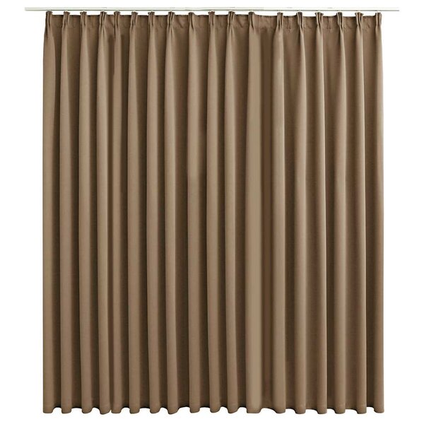 vidaXL Rideau occultant avec crochets Taupe 290x245 cm