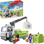 PLAYMOBIL 71431 - Camion-grue de recyclage de verre