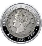 Pièce de monnaie en Argent 5 Dollars g 62.2 (2 oz) Millésime 2026 Greatest US Coins (PRÉCOMMANDE)