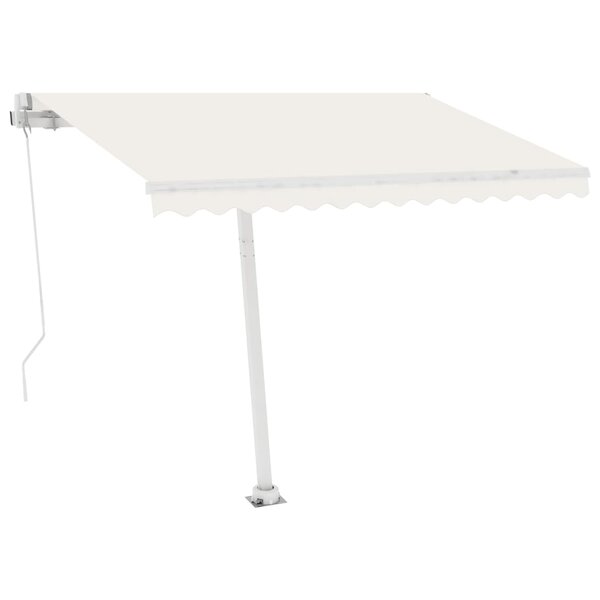 vidaXL Auvent automatique sur pied 300x250 cm Crème