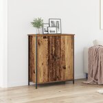 vidaXL Buffet Bois Ancien 70x30x80 cm en Bois Aggloméré et Acier