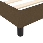 vidaXL Cadre de lit Marron foncé 90x190 cm Tissu