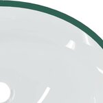 vidaXL Lavabo Verre 50x37x14 cm Transparent