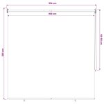 vidaXL Store enrouleur Protection UV Blanc 100 x 230 cm Polyester