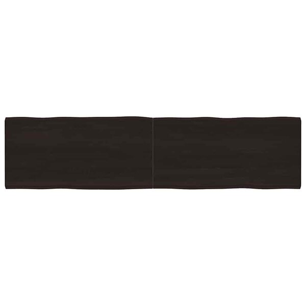 vidaXL Dessus de table bois massif traité bordure assortie
