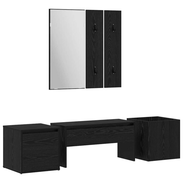 vidaXL Ensemble de meubles d'entrée 6 Pièces Bois d'ingénierie