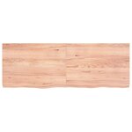 vidaXL Étagère murale marron clair bois chêne massif traité