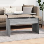 vidaXL Table basse Sonoma gris 102x50 5x52 5 cm Bois d'ingénierie