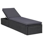 vidaXL Ensemble à manger d'extérieur 9 Pièces Résine tressée Noir