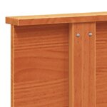 vidaXL Tête de lit cire marron 90 cm bois massif de pin
