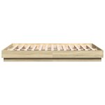 vidaXL Cadre de lit sans matelas chêne sonoma 120x200 cm