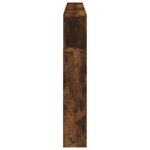 vidaXL Tête de lit à LED chêne fumé 220x18 5x103 5cm bois d'ingénierie
