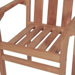 vidaXL Chaises de jardin lot de 2 et coussins noir Bois de teck massif