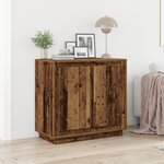vidaXL Buffet en bois ancien 80x34x75 cm Bois d'ingénierie