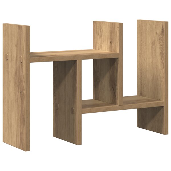 vidaXL Organisateur de Bureau Chêne Artisan 34.5x15.5x35.5 cm Bois