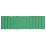 vidaXL Coussin de chaise longue vert 200x60x3 cm tissu oxford