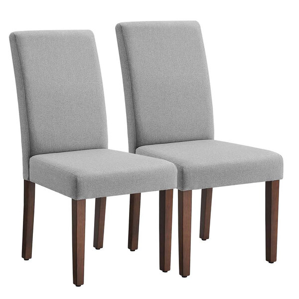 Lot de 2 chaises de salle à manger chaises cuisine dossier haut pour cuisine assise épaisse 58 x 48 x 100 cm gris 12_0008025