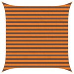 vidaXL Voile d'ombre Orange et marron 2 5 x 2 5 m
