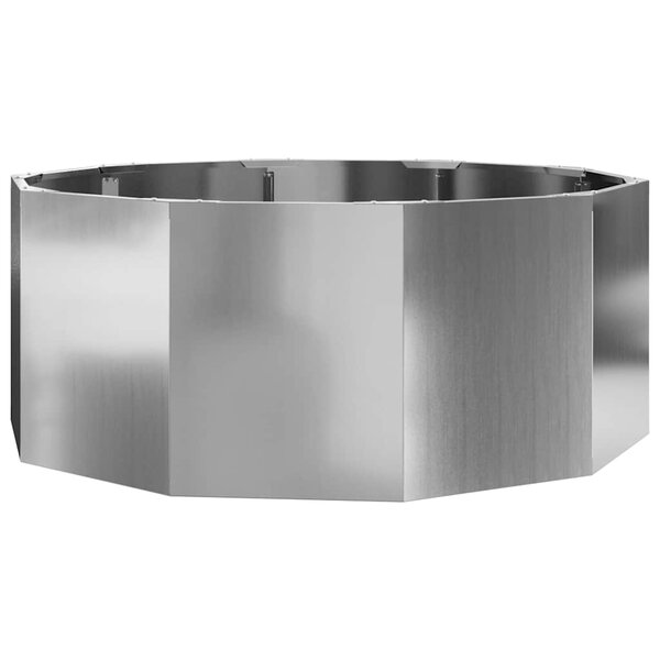 vidaXL Jardinière Argent 90 x 90 x 35 cm Acier galvanisé
